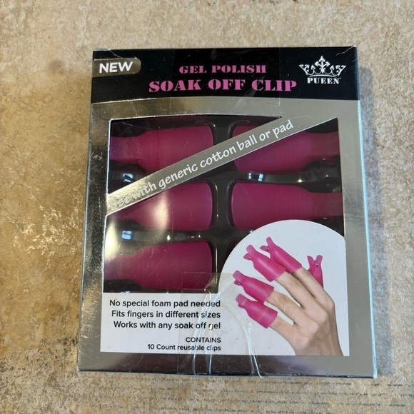 Gel Polish Soak Off Clip Use w/Cotton Ball or Pad New - Picture 1 of 2